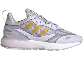 adidas ZX 2K Boost 2.0 Purple Tint Semi Solar Gold Matte Silver (Women's) for sale