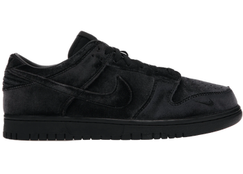 Nike Dunk Low Dover Street Market Triple Black Velvet for sale