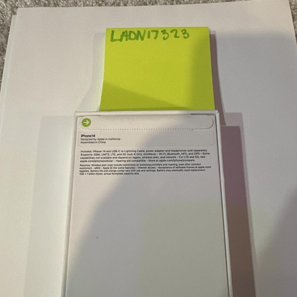 Apple iPhone 14 - Unlocked, 128 GB, Red, A2649