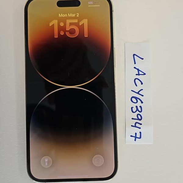 Apple iPhone 14 Pro Max - Unlocked, 128 GB, Gold, A2651