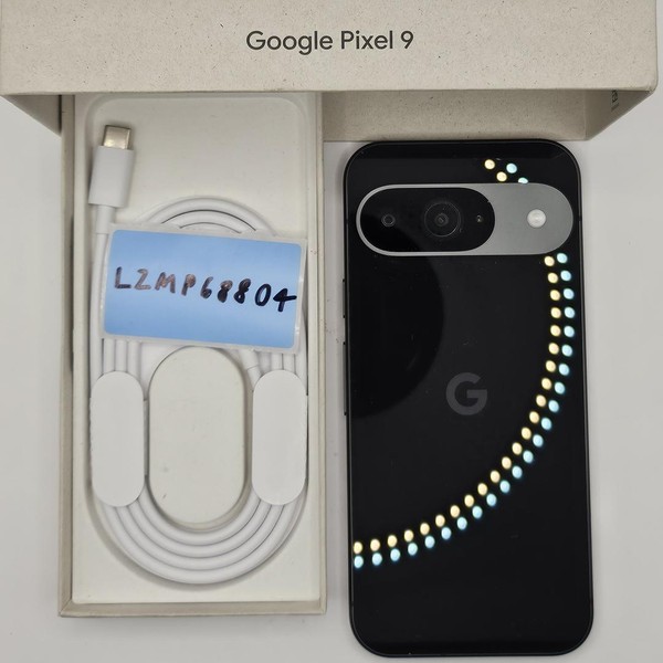 Google Pixel 9 - Unlocked, 128 GB, Obsidian, 12 GB, G2YBB