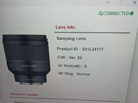 Samyang AF 50mm f1.4 FE II