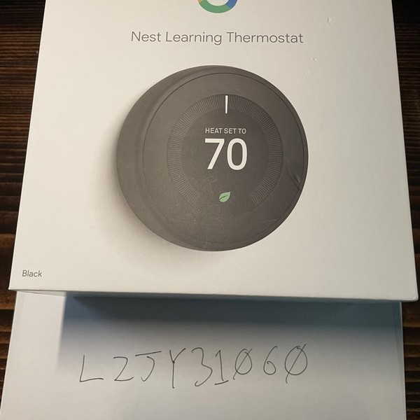 Nest Thermostat 3rd Gen - Black