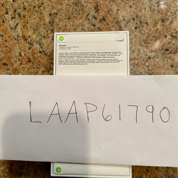 Apple iPhone 14 - Unlocked, 128 GB, Midnight, A2649