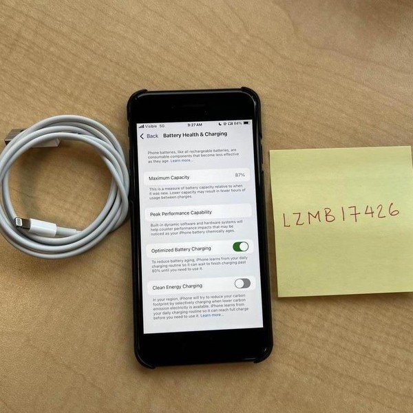 Apple iPhone SE 3rd Gen 2022 - Unlocked, 256 GB, Midnight, A2595