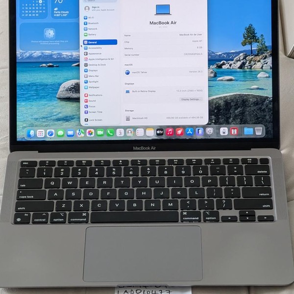 MacBook Air 2020 - 13 inch - 512 GB, Gray, 8 GB, Apple M1