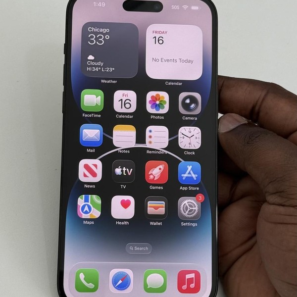 Apple iPhone 14 Pro Max - Unlocked, 128 GB, Black, A2651