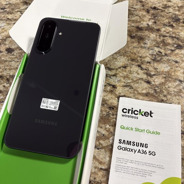 Samsung Galaxy A36 5G - Cricket, 128 GB, Black, SM-A366U