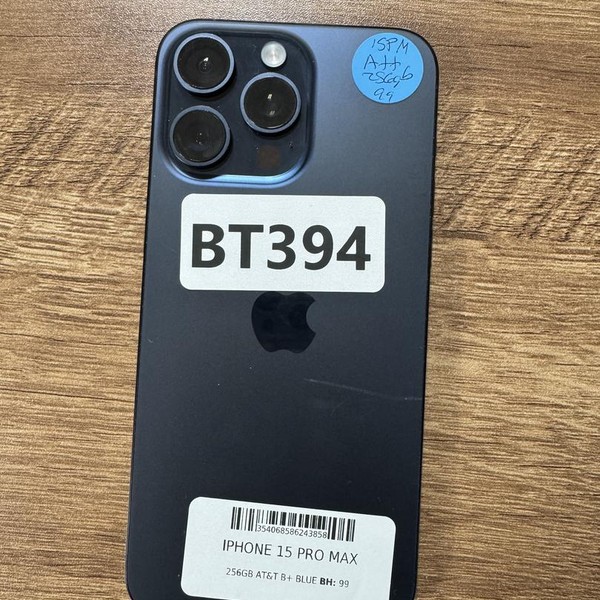 Apple iPhone 15 Pro Max - AT&T, 256 GB, Blue, A2849