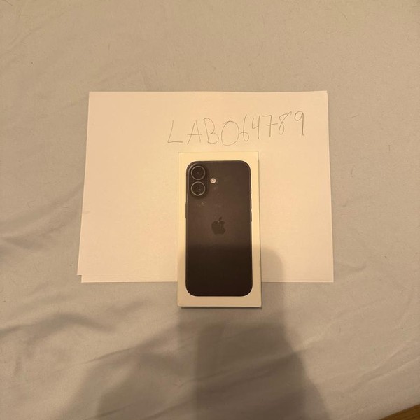 Apple iPhone 16 - Verizon, 128 GB, Black, A3081