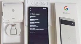 Good
													Google Pixel 6a - Unlocked, Chalk, 128 GB, 6 GB, GX7AS, photo 1 of 5