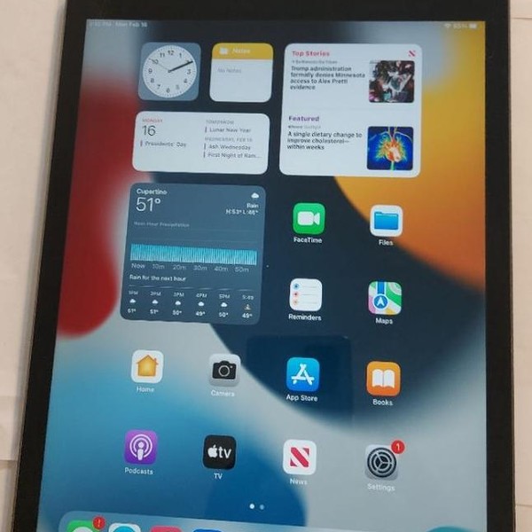 Apple iPad 9th Gen - Unlocked, 64 GB, Gray, A2603