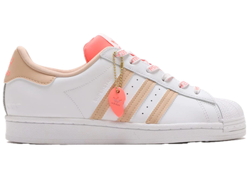 adidas Superstar Cloud White Halo Blush Acid Red (Women's) for sale