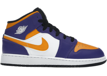 Jordan 1 Mid Lakers (2022) (GS) for sale