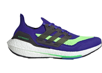adidas Ultra Boost 21 Sonic Ink Screaming Green for sale
