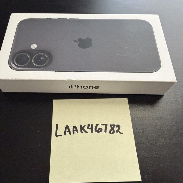 Apple iPhone 16 - Unlocked, 128 GB, Black, A3081