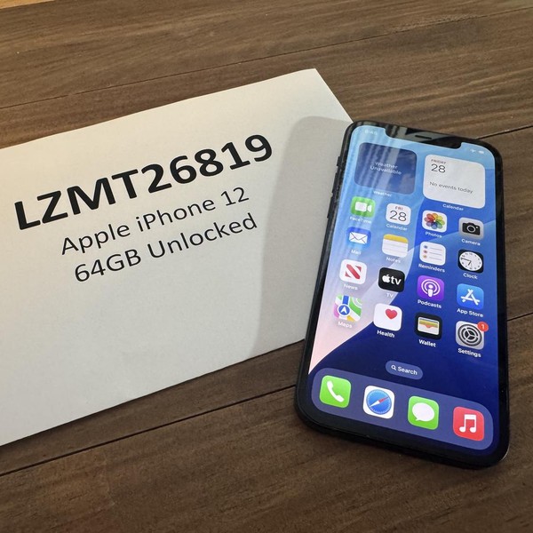 Apple iPhone 12 - Unlocked, 64 GB, Black, A2172