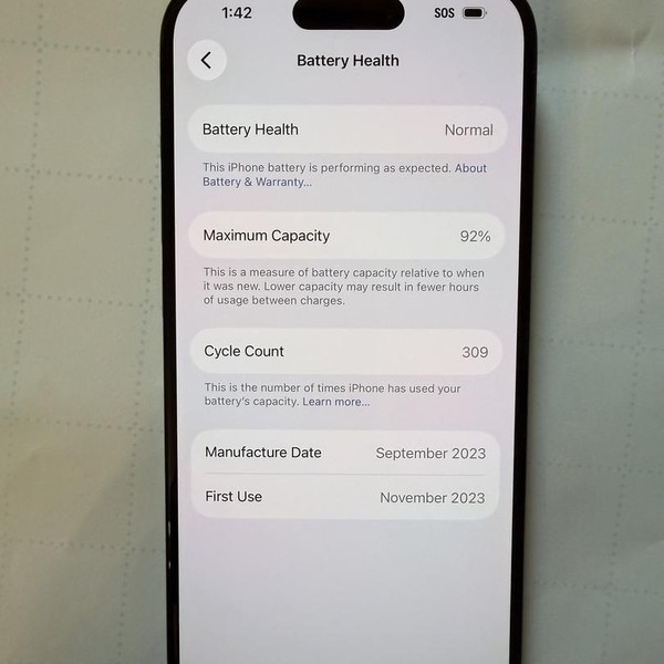 Apple iPhone 15 Pro - Unlocked, 128 GB, Blue, A2848