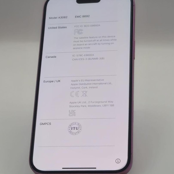 Apple iPhone 16 Plus - AT&T, 128 GB, Pink, A3082