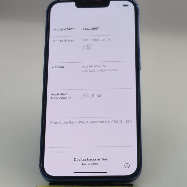 Apple iPhone 13 - Unlocked, 128 GB, Blue, A2482