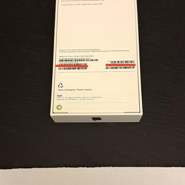 Apple iPhone 17 - Unlocked, 512 GB, Black, A3258