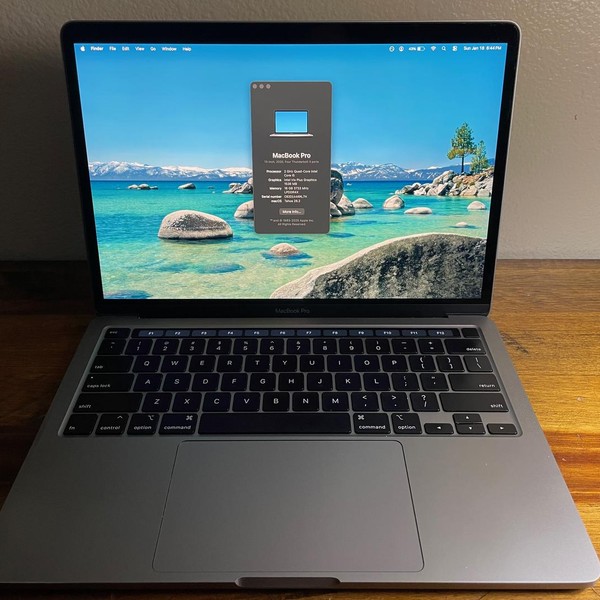 MacBook Pro 2020 - 13 inch - 512 GB, Silver, 16 GB, Intel Core i5