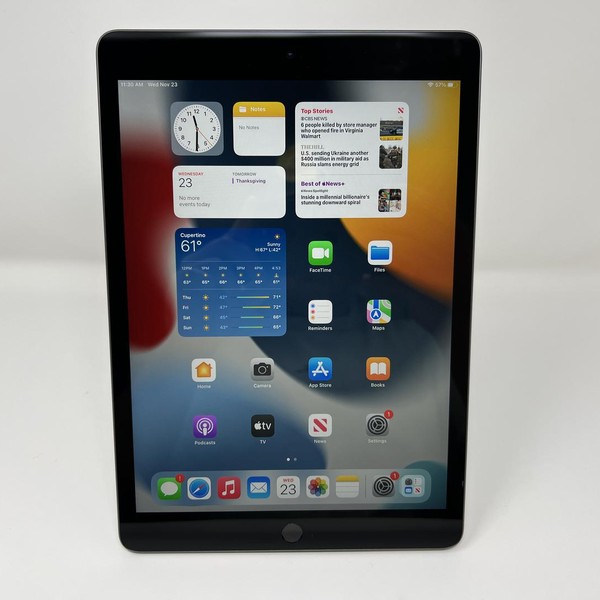 Apple iPad 9th Gen - Wi-Fi, 64 GB, Gray, A2602