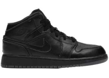 Jordan 1 Mid Black Dark Grey Outsole (GS) for sale