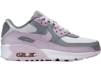 Nike Air Max 90 Leather Particle Grey Iced Lilac (GS) for sale