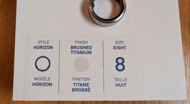 Good
													Oura Ring Gen 3 - Titanium, Size 8, Horizon, photo 1 of 3