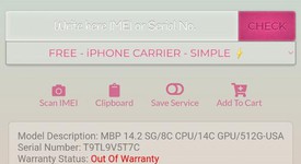 Good
													MacBook Pro 2021 - 14" - Apple M1 Pro 8-core, Gray, 512 GB, 16 GB, photo 1 of 20
