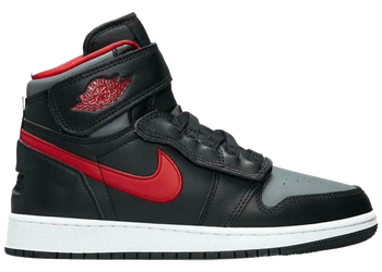 Jordan 1 High FlyEase Black Gym Red Smoke Grey (GS) for sale