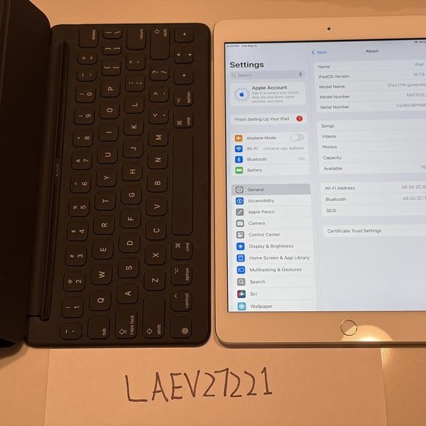 Apple iPad (7th Gen) - Wi-Fi, 32 GB, Silver, A2197
