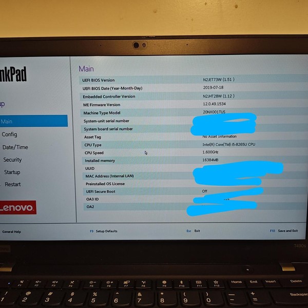 Lenovo ThinkPad Laptop