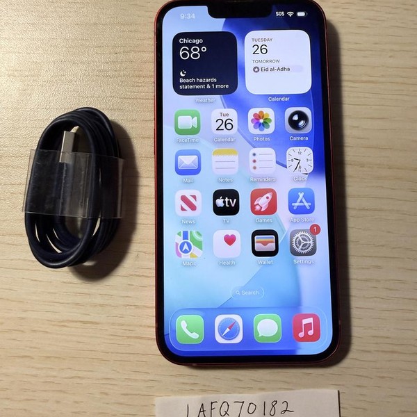 Apple iPhone 13 - Unlocked, 128 GB, Red, A2482