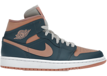 Jordan 1 Mid Dark Teal Green (Women's) for sale