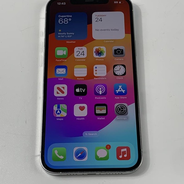 Apple iPhone 12 Pro Max - Unlocked, 128 GB, Silver, A2342