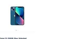 Good
													Apple iPhone 13 - Unlocked, Blue, 256 GB, A2482, photo 1 of 15