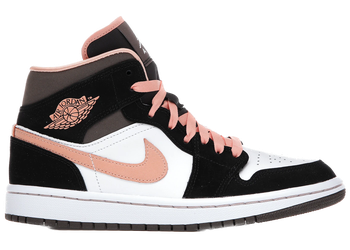 Jordan 1 Mid Peach Mocha (Women's) for sale
