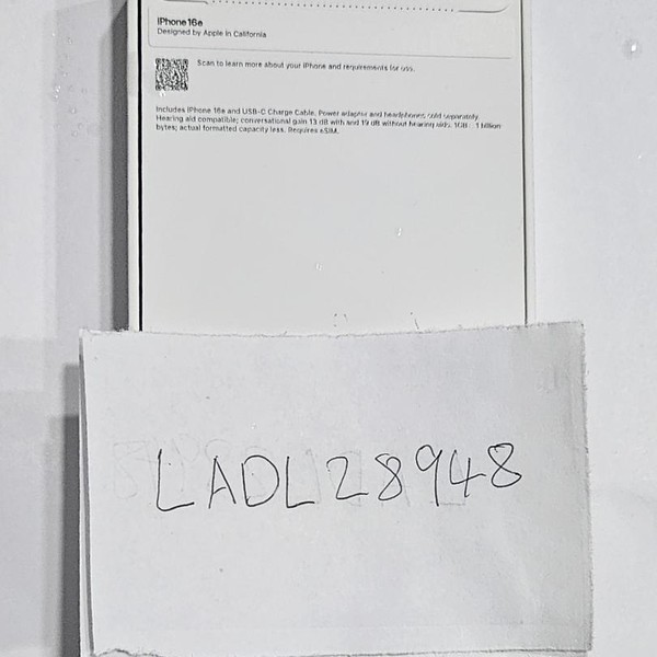 Apple iPhone 16e - Metro by T-Mobile, 128 GB, Black, A3212