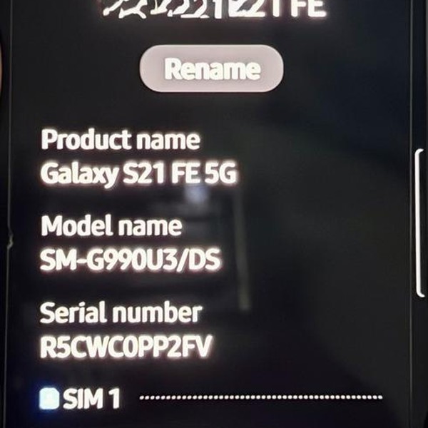 Samsung Galaxy S21 FE 5G - Unlocked Non-US, 128 GB, Graphite, 6 GB, SM-G990U3/DS