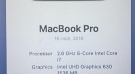 Good
													MacBook Pro 2019 - 16" - I7, Gray, 512 GB, 16 GB, photo 3 of 11