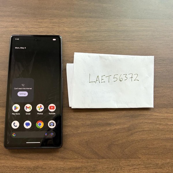 Google Pixel 7a - Unlocked, 128 GB, Charcoal, 8 GB, GWKK3