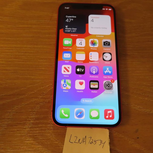 Apple iPhone 12 Mini - Unlocked, 128 GB, Red, A2176