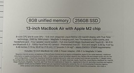Good
													MacBook Air 2022 - 13" - Apple M2, Midnight, 256 GB, 8 GB, photo 4 of 14