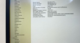 Good
													MacBook Pro 2020 - 13" - Apple M1, Silver, 256 GB, 16 GB, photo 3 of 14