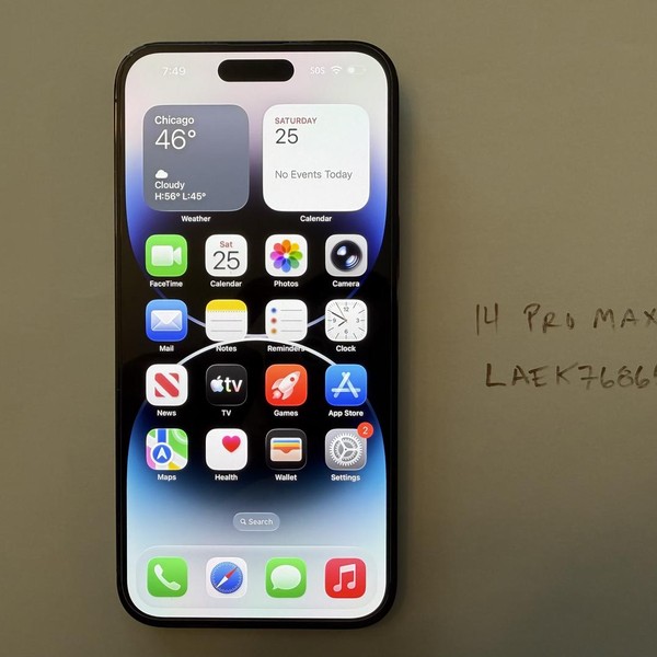 Apple iPhone 14 Pro Max - Unlocked, 256 GB, Black, A2651