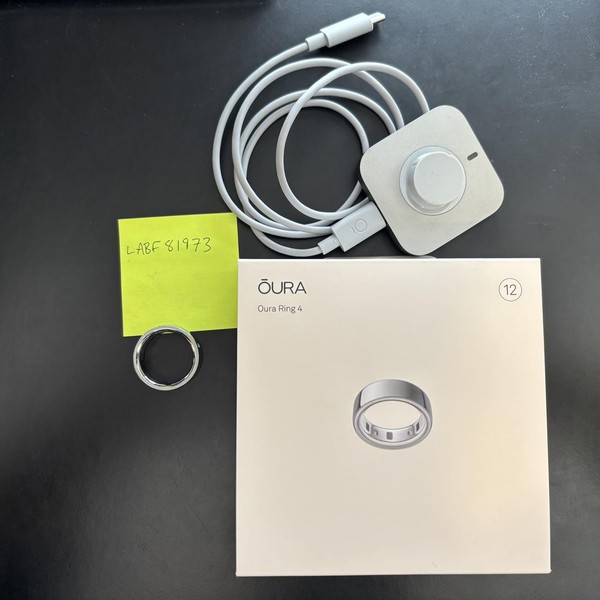 Oura Ring Gen 4 - Silver, Size 12