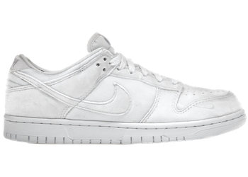 Nike Dunk Low Dover Street Market Triple White Velvet for sale