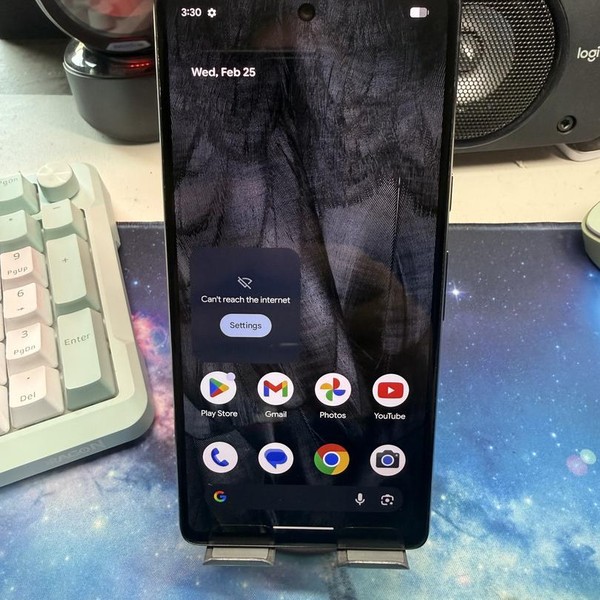 Google Pixel 7 - T-Mobile, 128 GB, Obsidian, 8 GB, GVU6C, Sub-6 5G